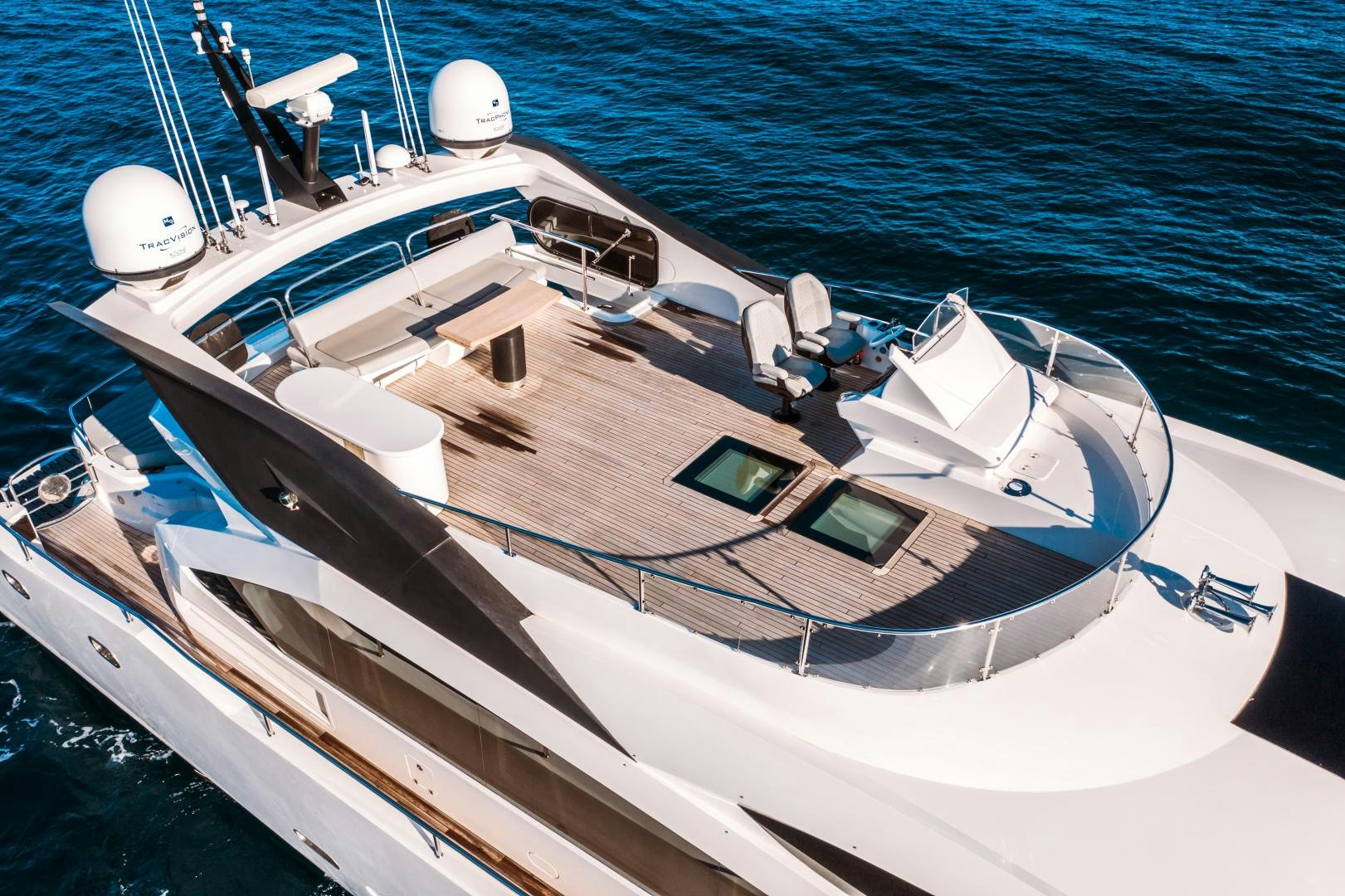 a white boat on the water aboard FREAKY FRANKS Yacht for Sale