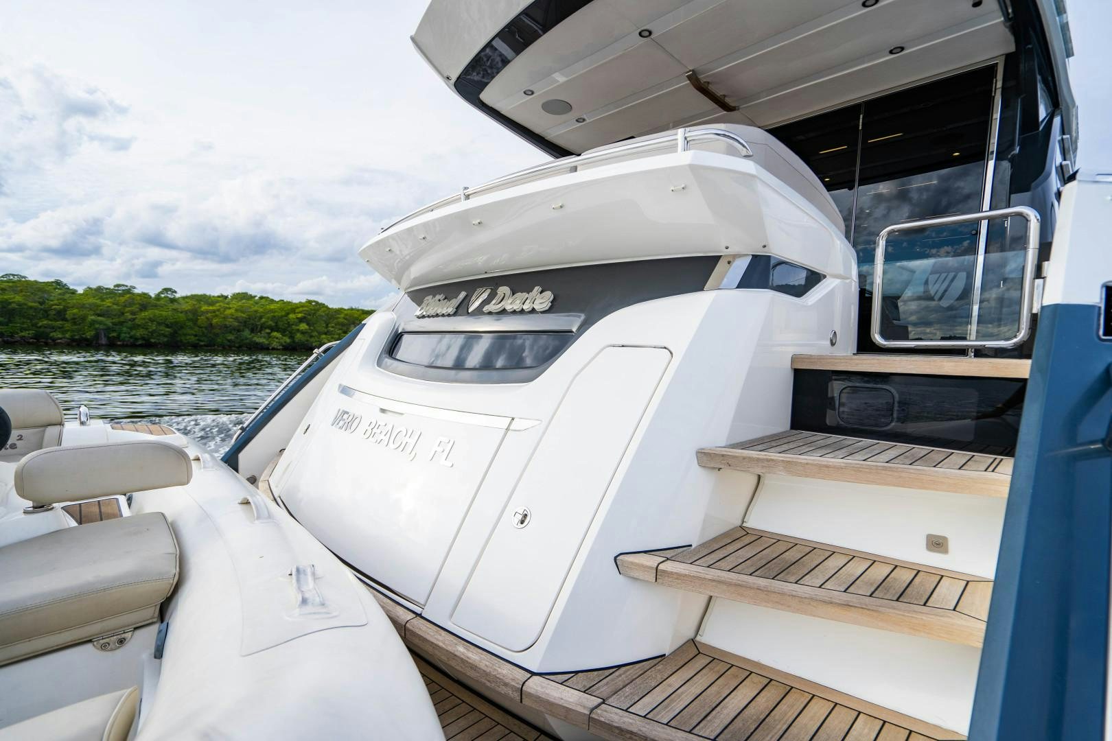 a boat on the water aboard BLIND DATE Yacht for Sale