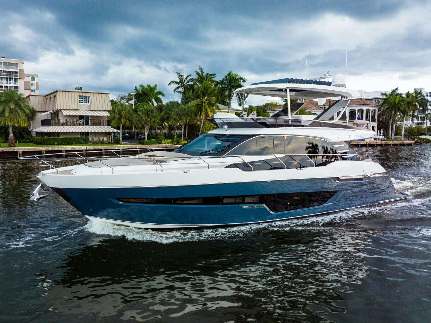 a boat on the water aboard BLIND DATE Yacht for Sale