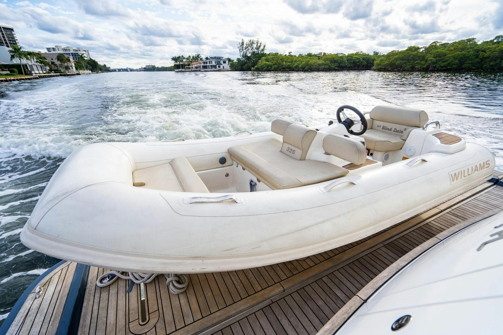 a boat on the water aboard BLIND DATE Yacht for Sale