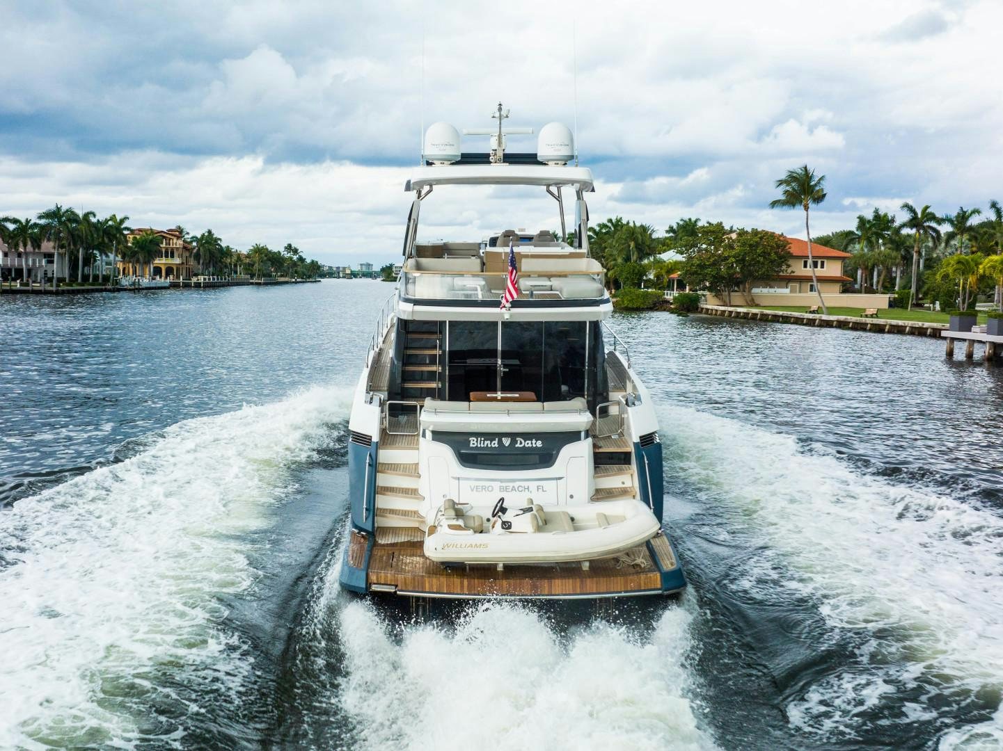 a boat on the water aboard BLIND DATE Yacht for Sale
