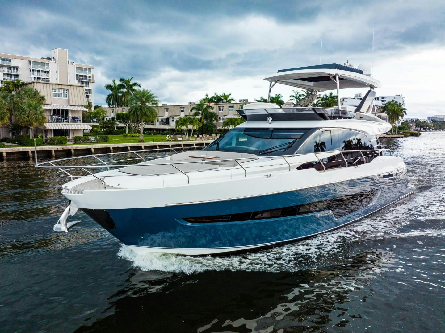 a boat on the water aboard BLIND DATE Yacht for Sale