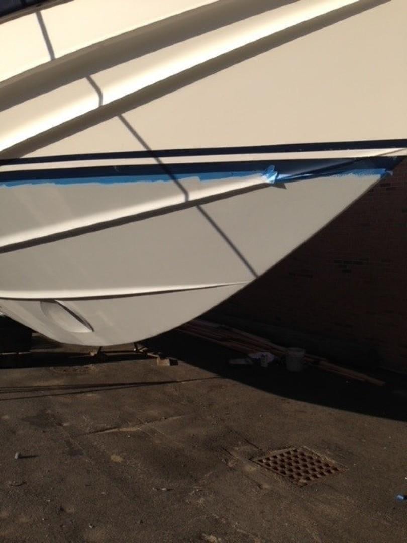 the tail of a plane aboard JOIE DU ROI Yacht for Sale