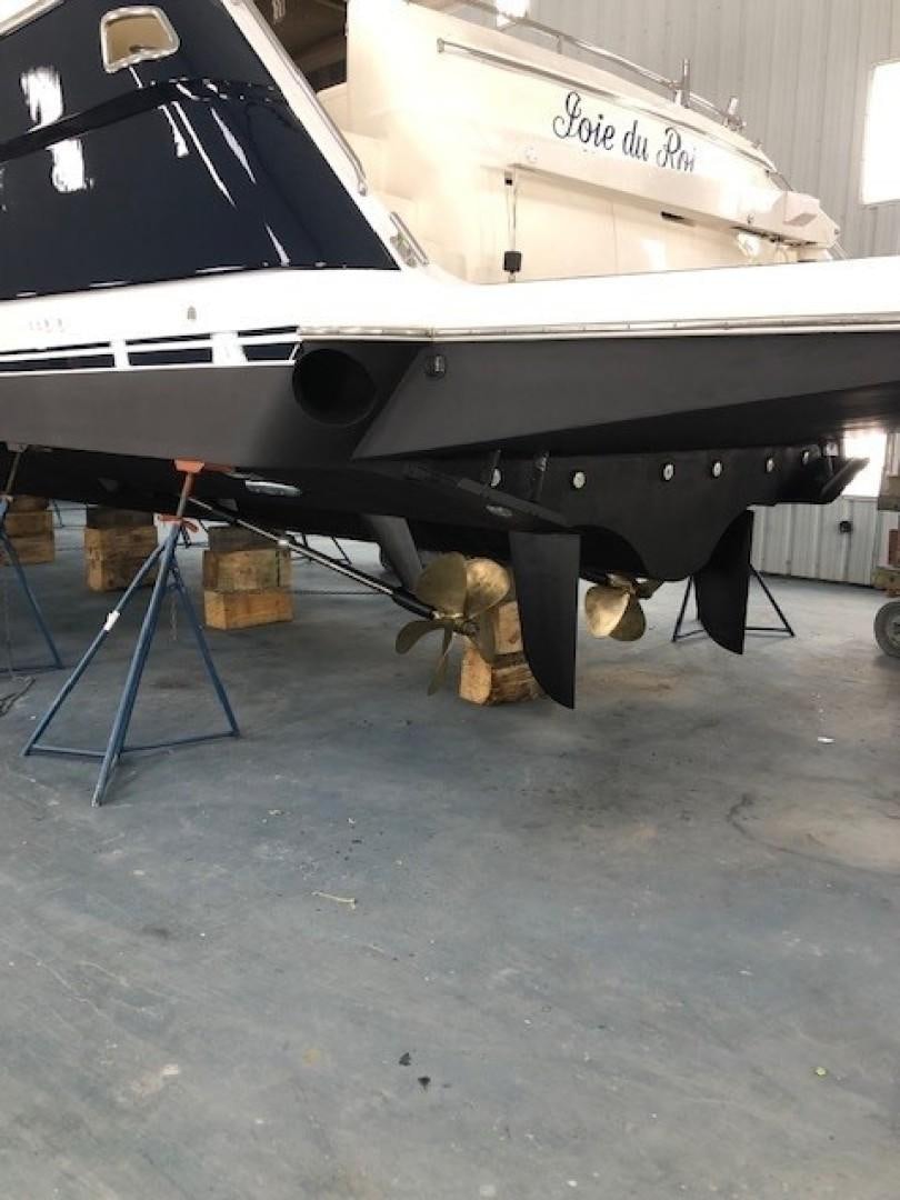 a large airplane with a large propeller aboard JOIE DU ROI Yacht for Sale