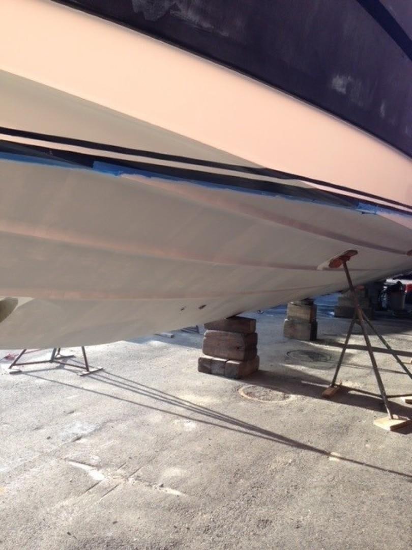 the wing of a plane aboard JOIE DU ROI Yacht for Sale