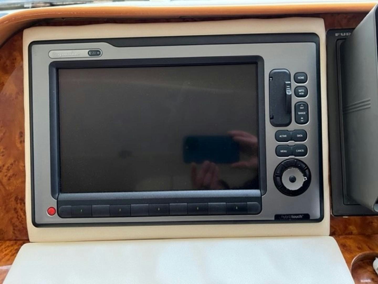 a close-up of a microwave aboard JOIE DU ROI Yacht for Sale