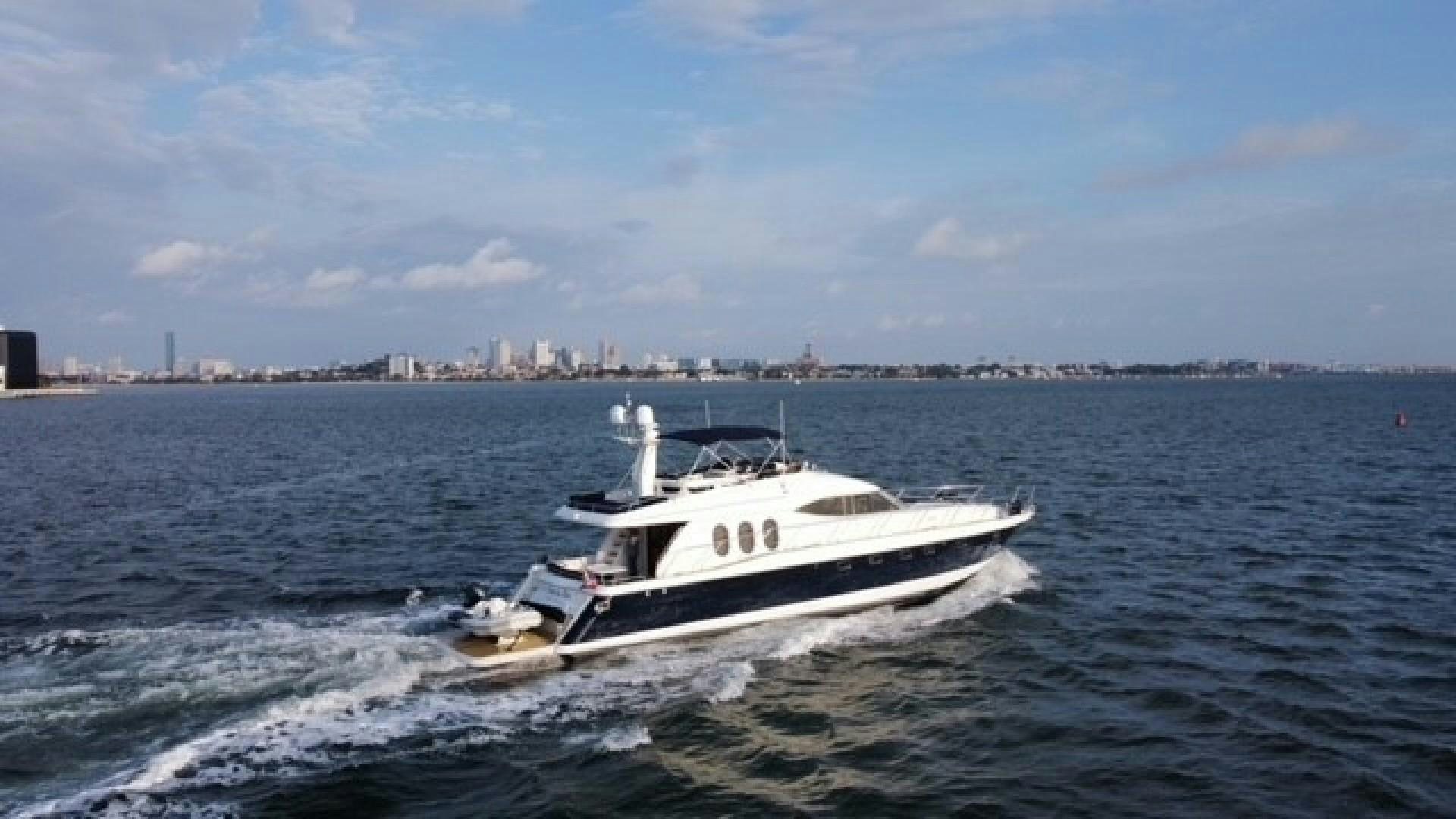 a boat on the water aboard JOIE DU ROI Yacht for Sale