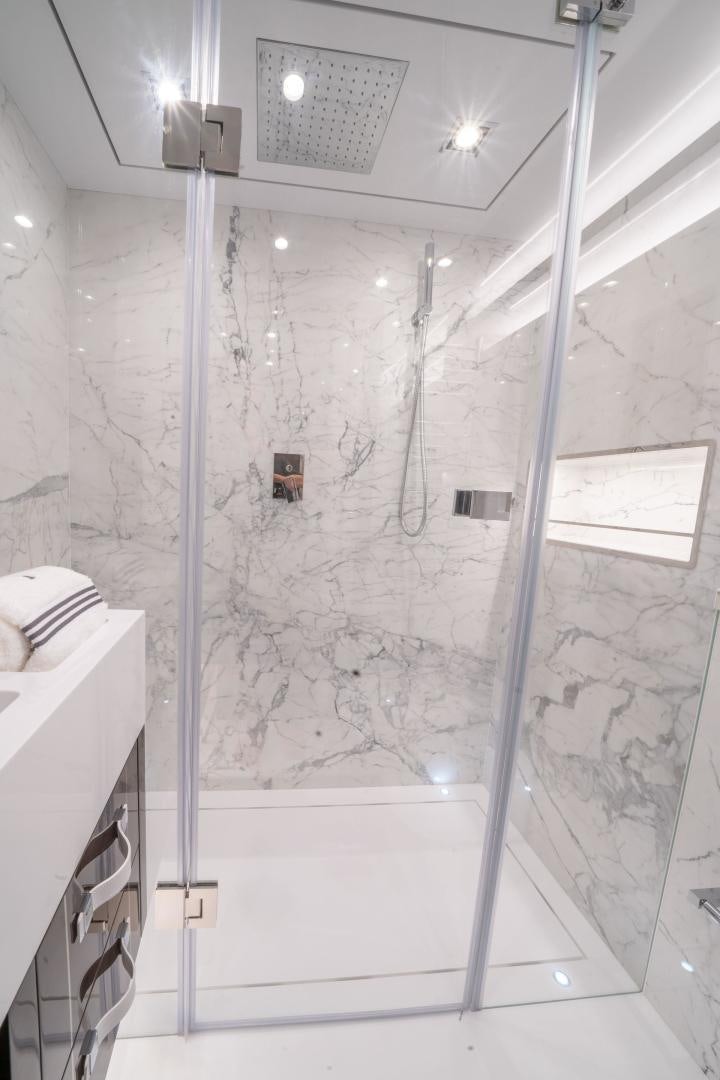 a shower unit in a bathroom aboard NONE Yacht for Sale