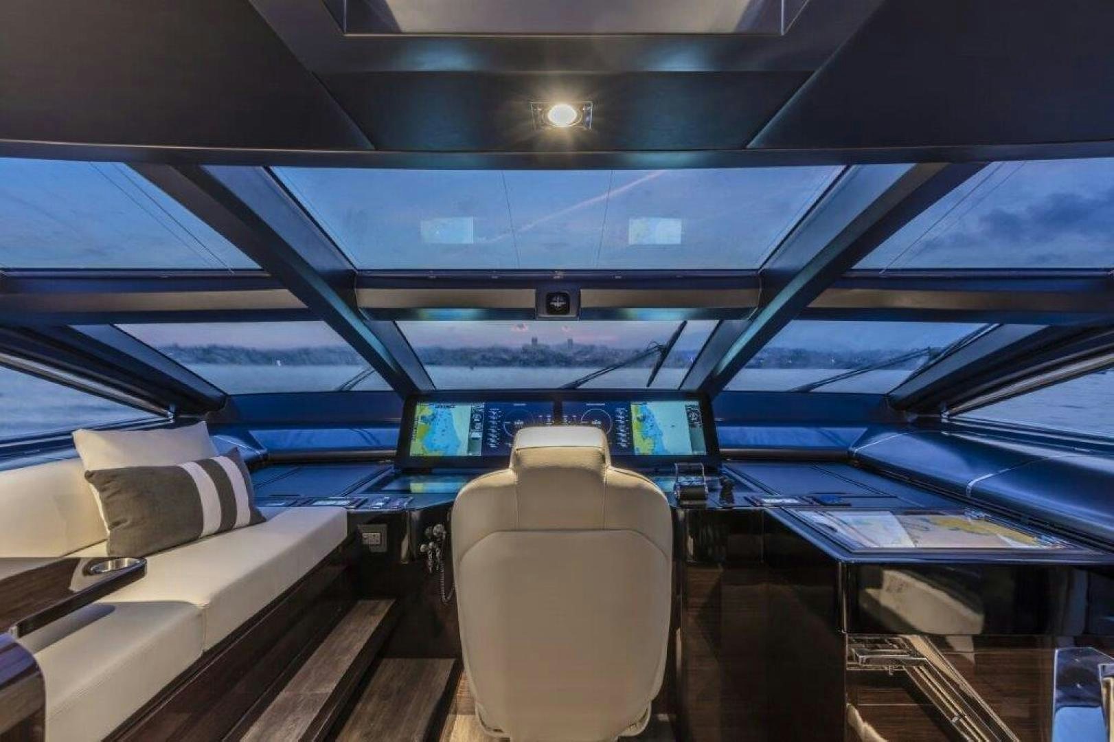 inside of a car aboard NONE Yacht for Sale