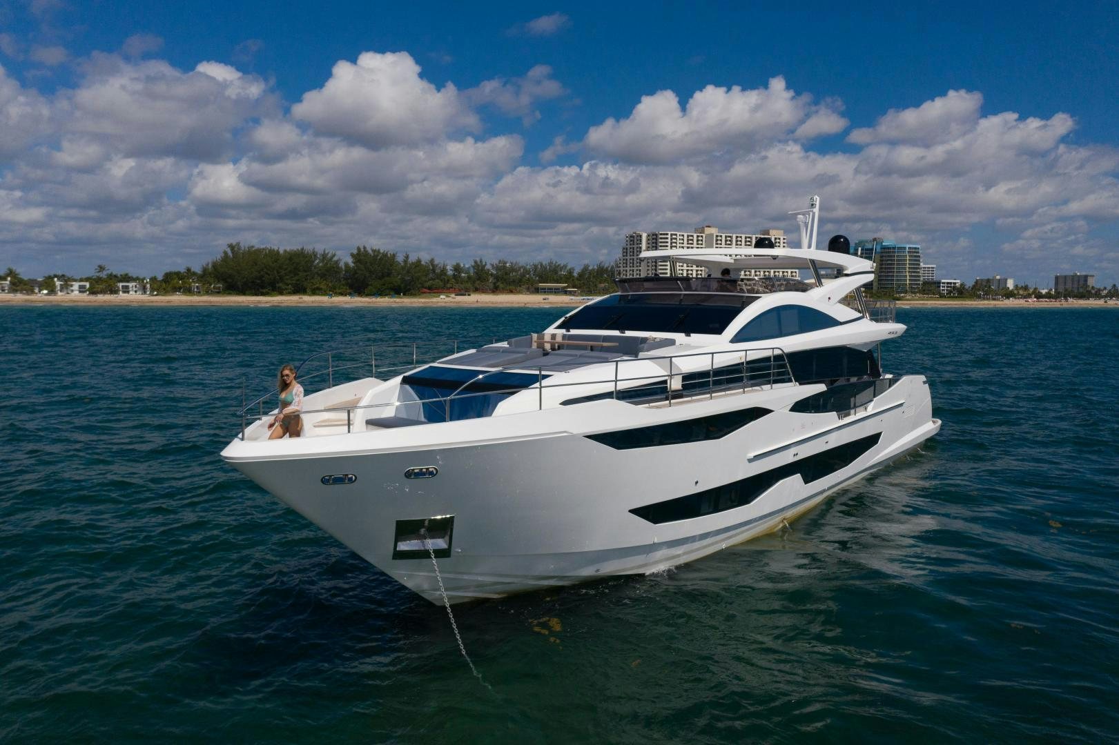 a person on a boat aboard NONE Yacht for Sale