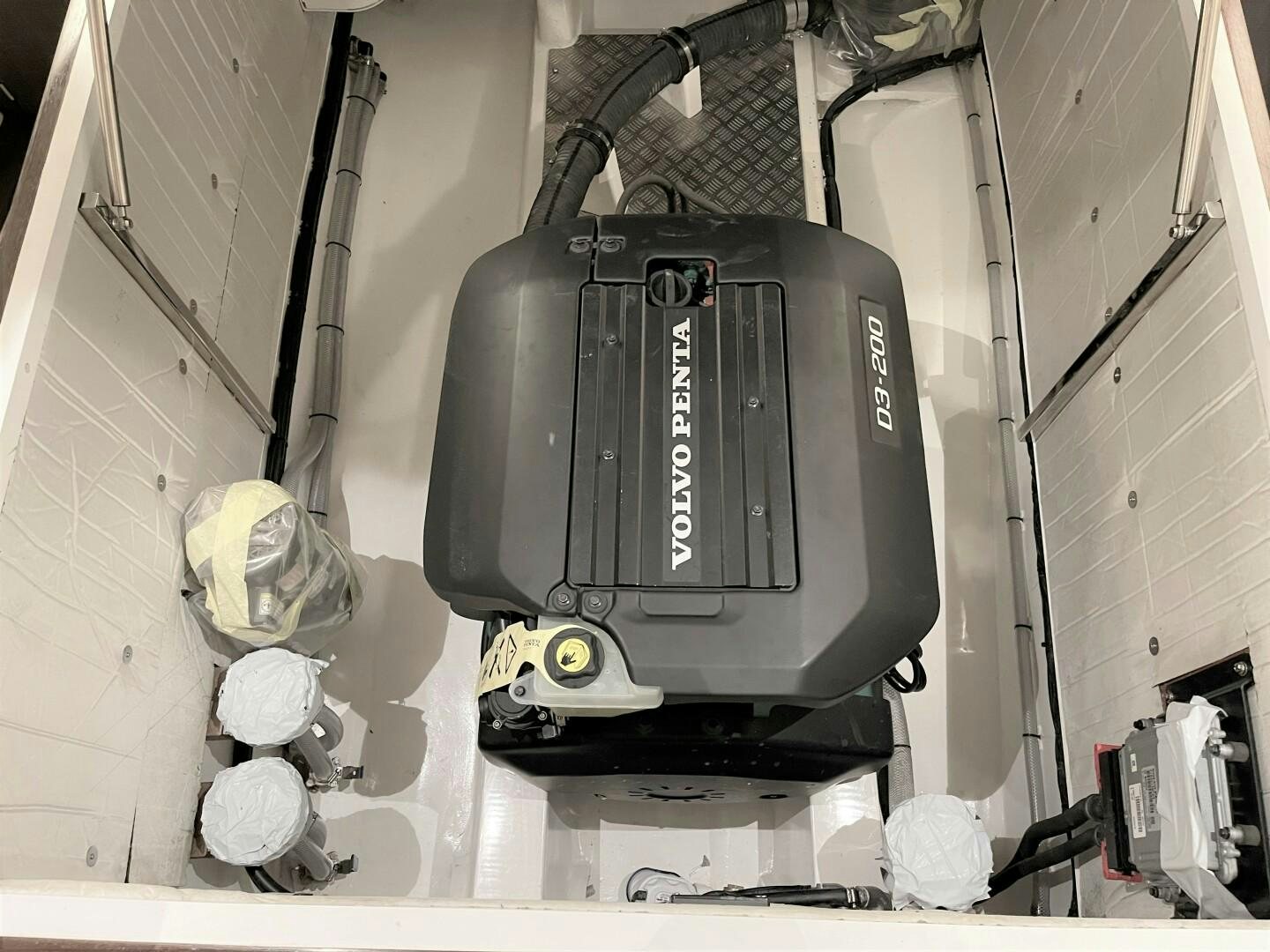 a black device with a silver knob aboard SKYE Yacht for Sale