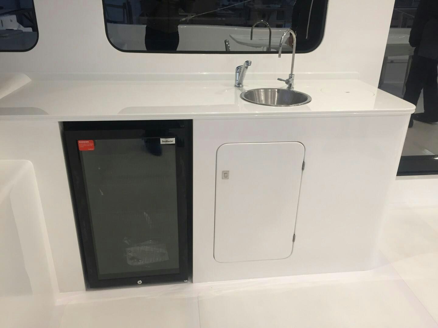 a white rectangular electronic device aboard SKYE Yacht for Sale