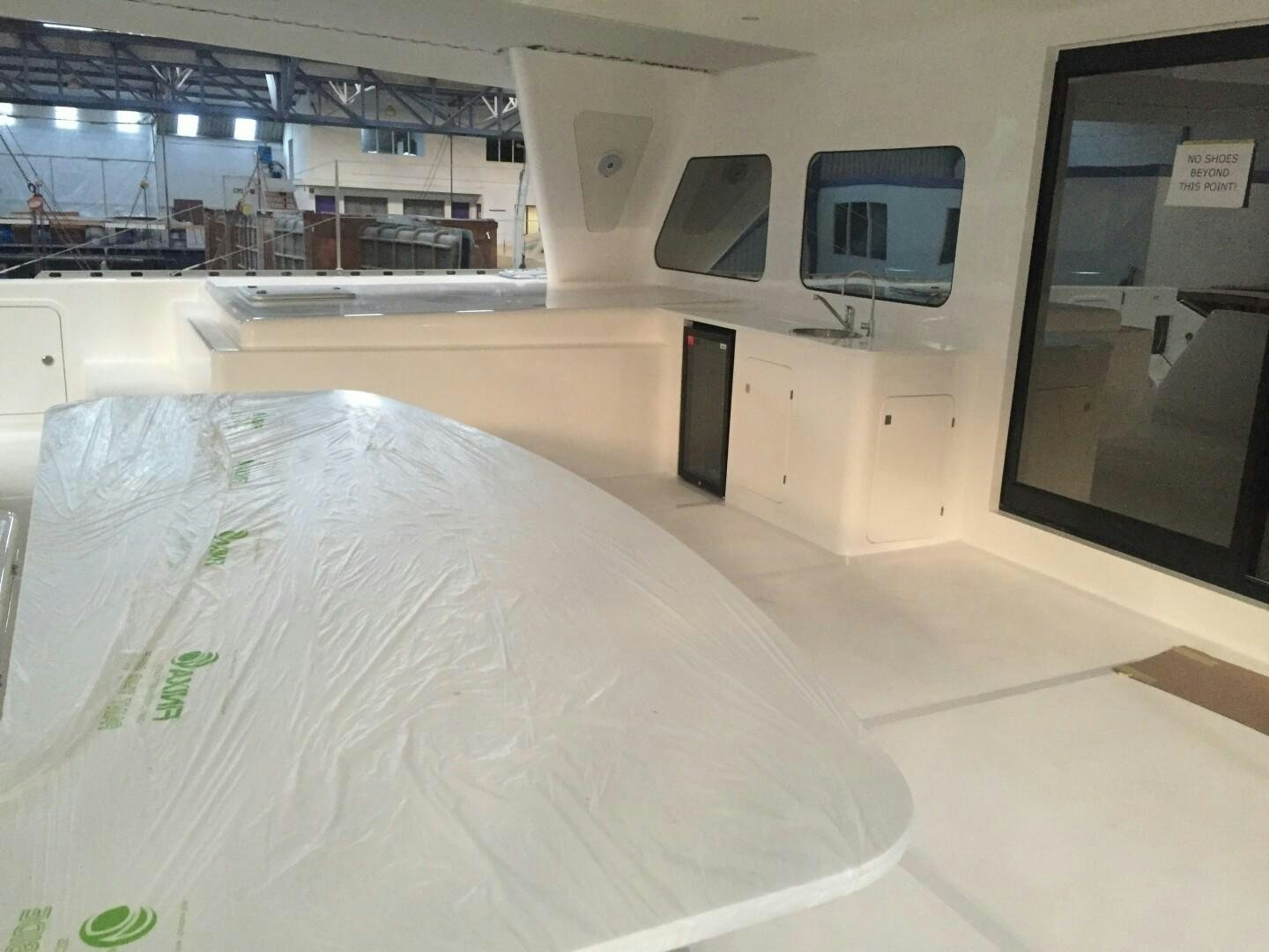a hospital bed in a room aboard SKYE Yacht for Sale