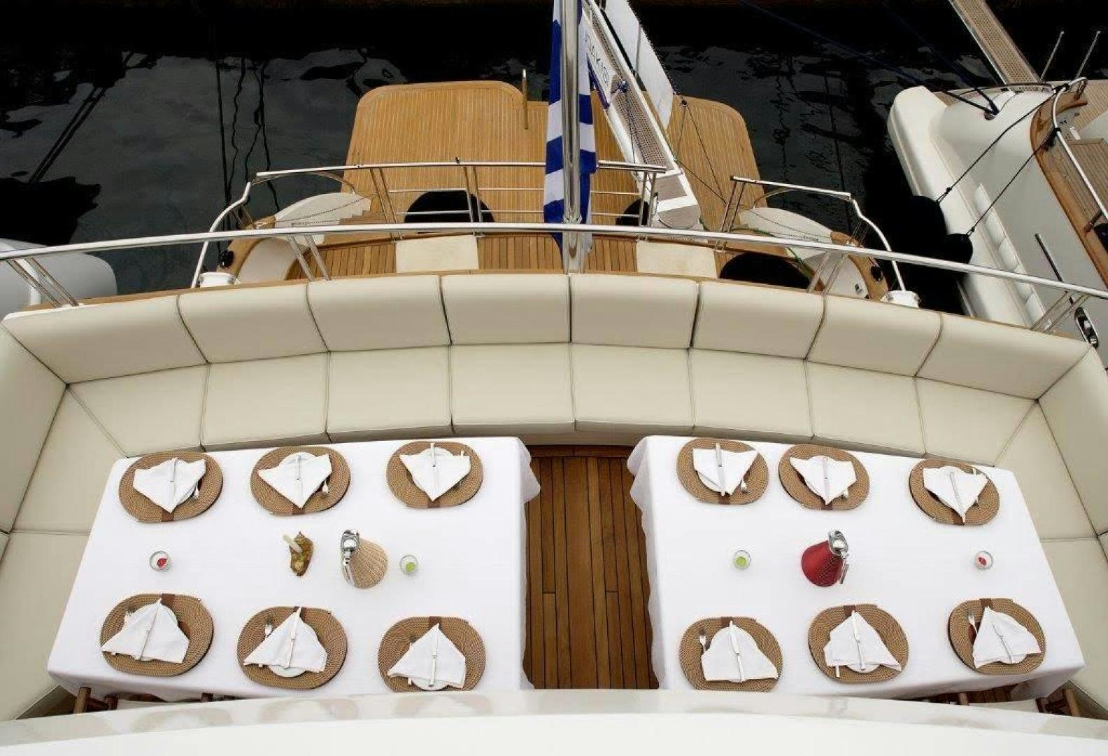 a group of white boxes with buttons aboard CORVUS Yacht for Sale