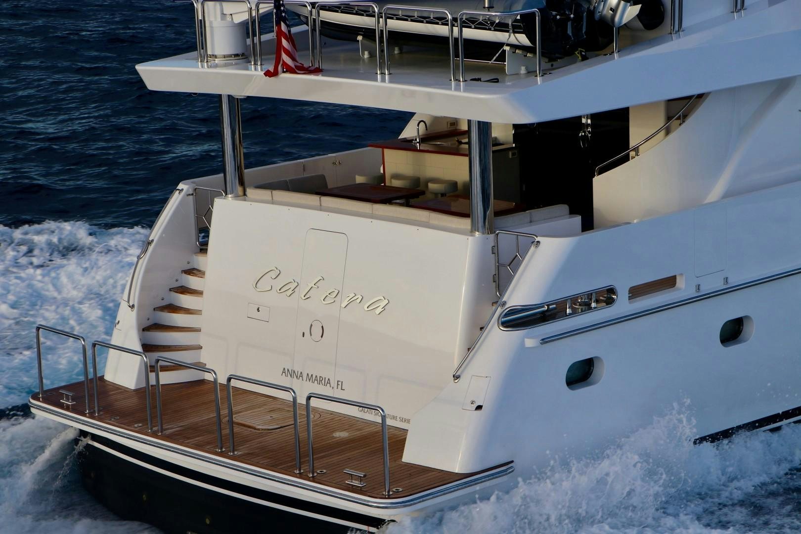 a boat on the water aboard GALATI G120 SIGNATURE SERIES Yacht for Sale