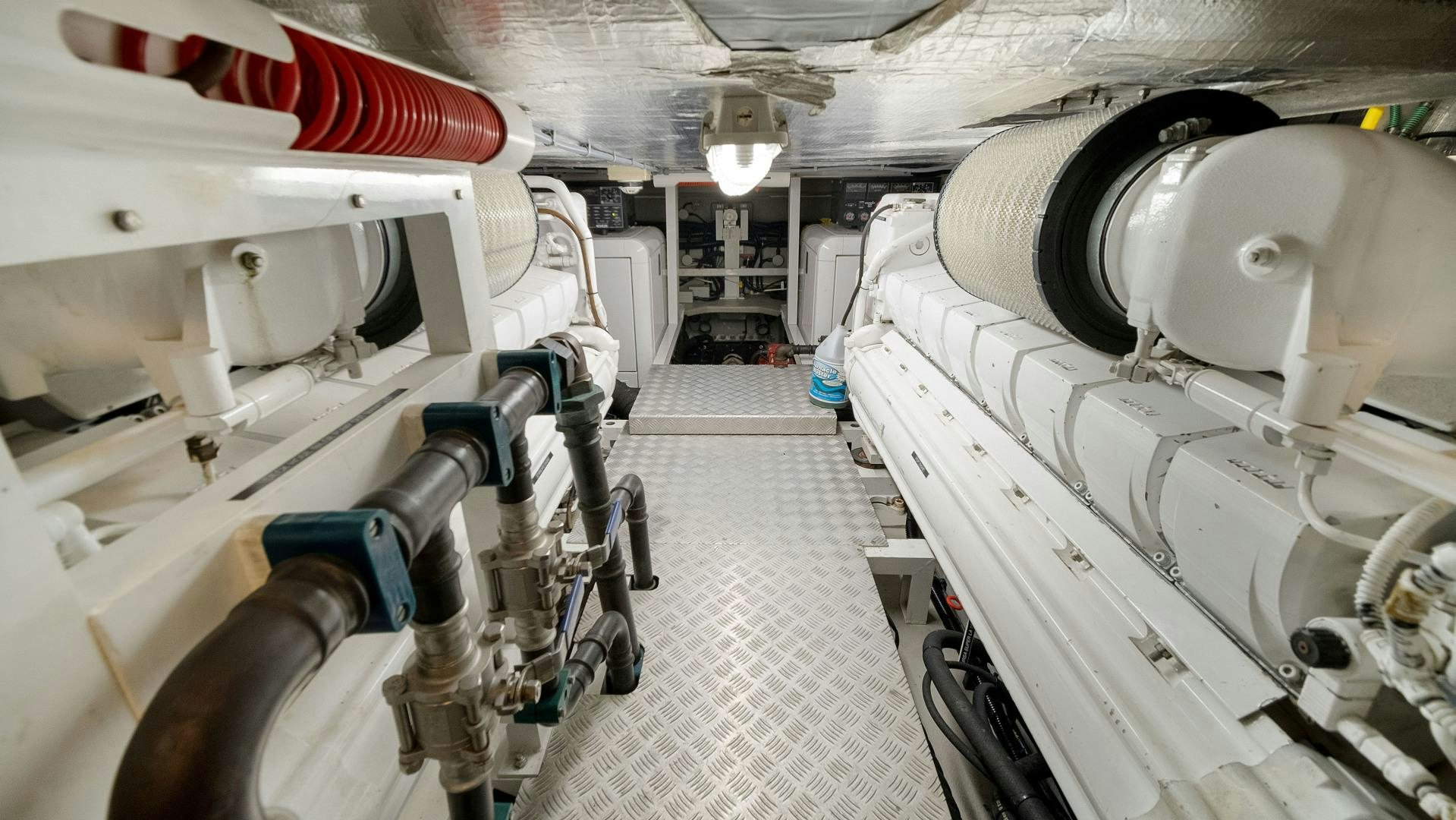 a room with several machines aboard DIABLO BLANCO Yacht for Sale