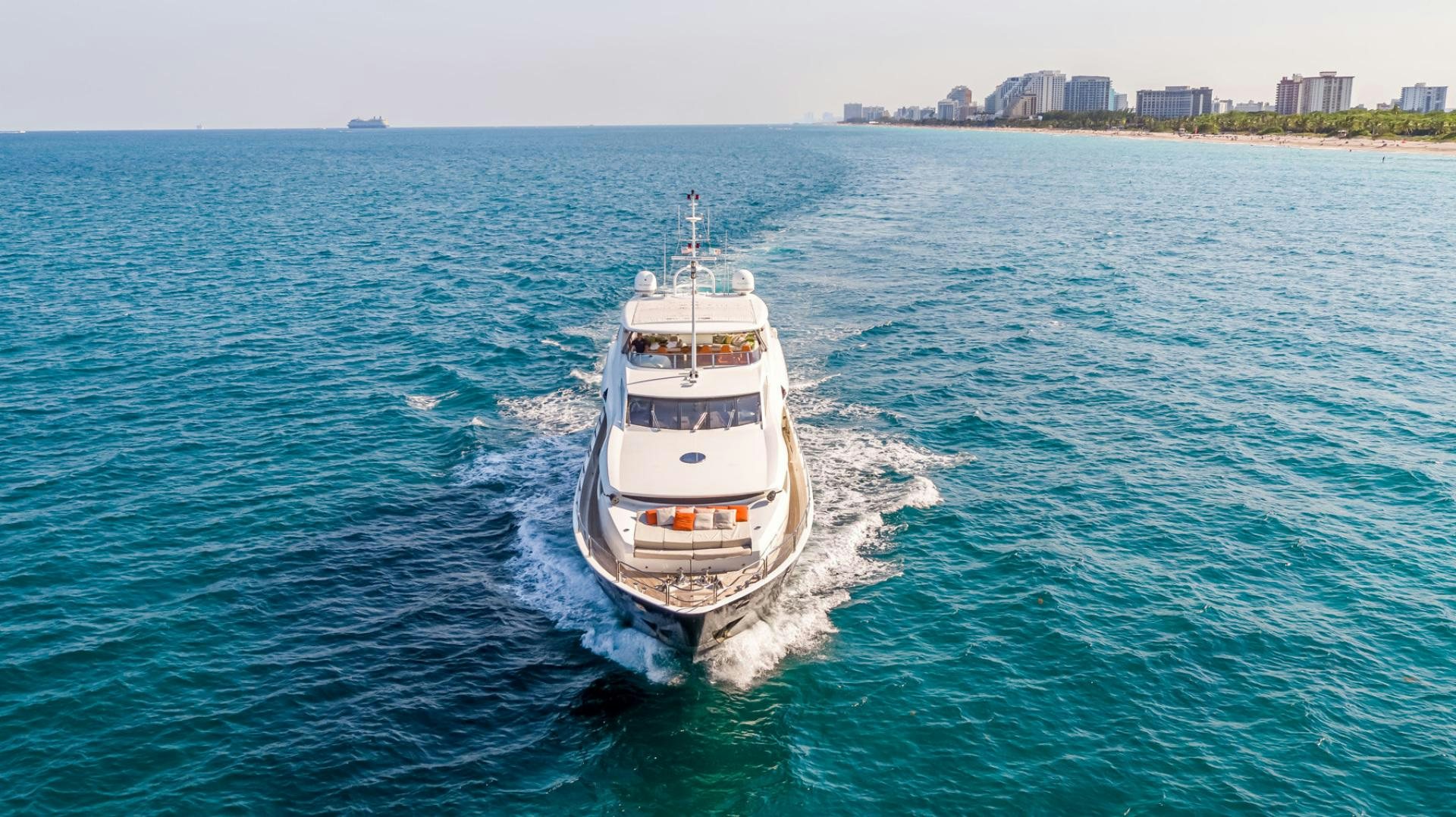 a boat on the water aboard LE SORELLE III Yacht for Sale