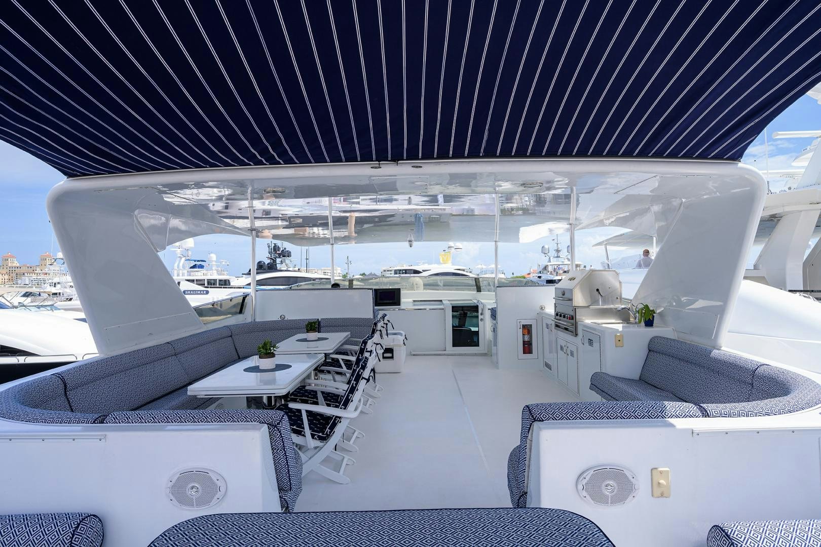 inside of a building aboard MEMORYMAKER Yacht for Sale