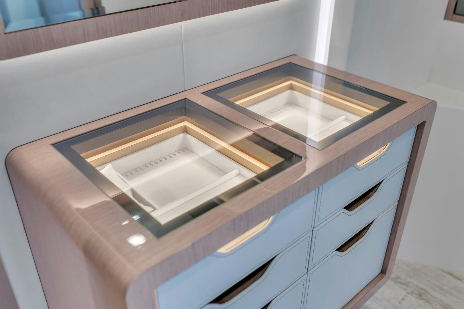 a couple of sinks in a bathroom aboard CARBON COPY Yacht for Sale