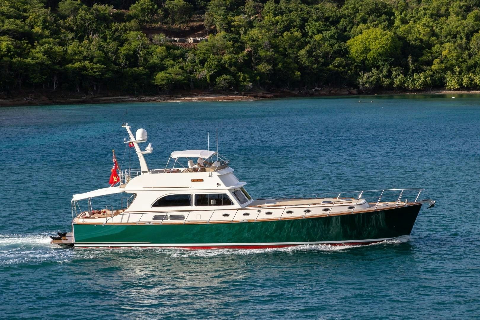 a boat on the water aboard NAMHARA Yacht for Sale