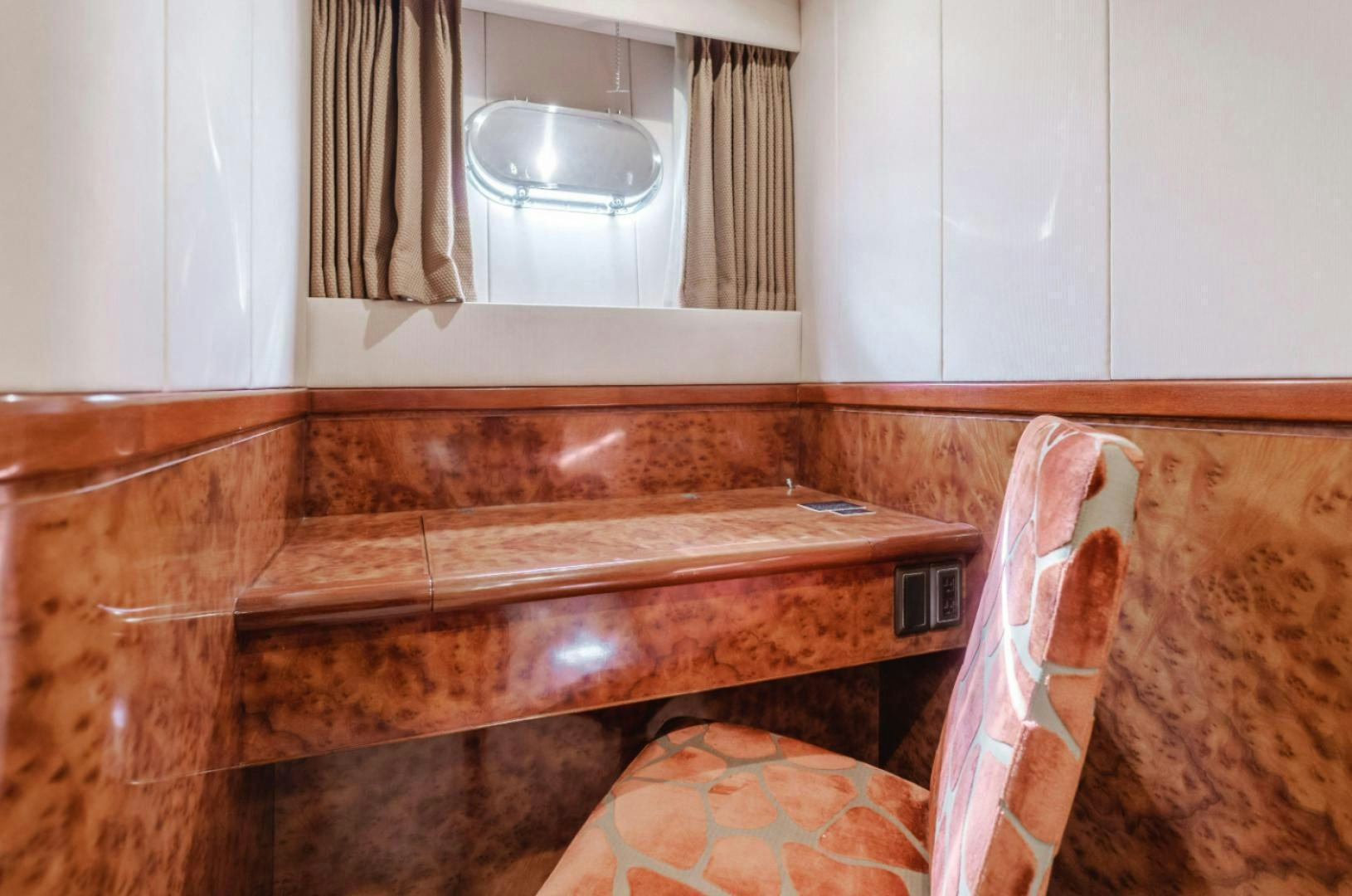 a bathroom with a sink and a mirror aboard MARBELLA Yacht for Sale