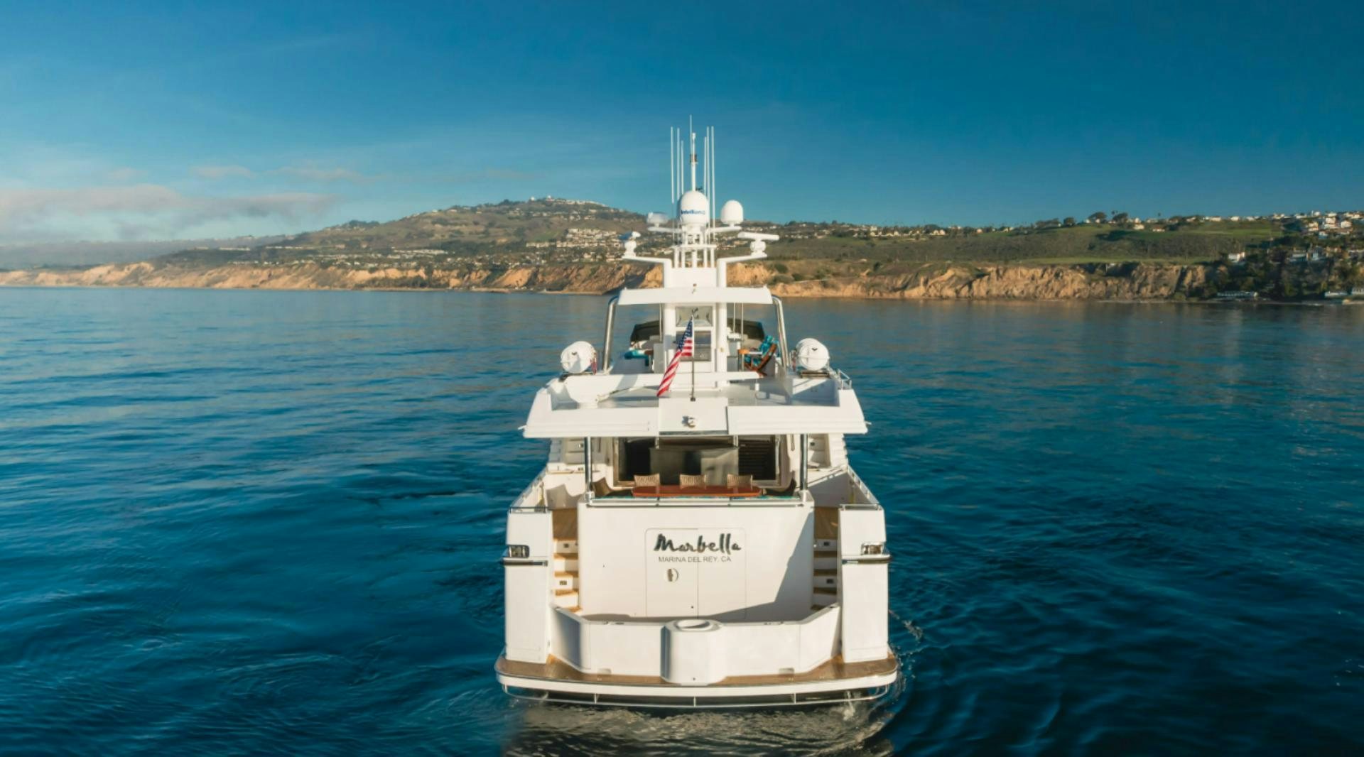 a boat in the water aboard MARBELLA Yacht for Sale