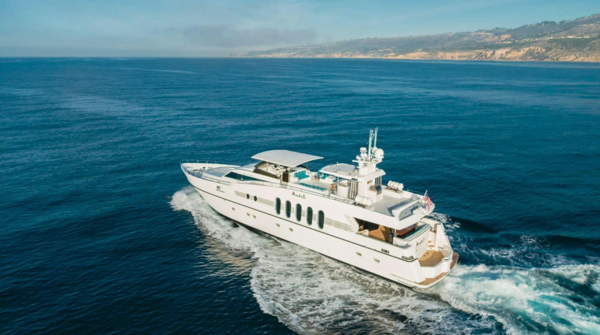 a boat on the water aboard MARBELLA Yacht for Sale