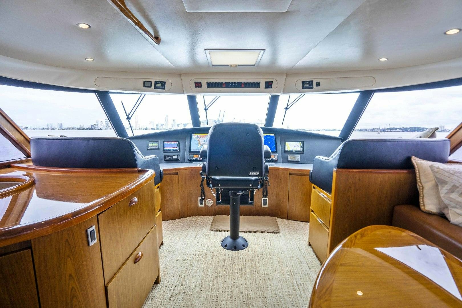 inside of a vehicle aboard LAST CALL Yacht for Sale