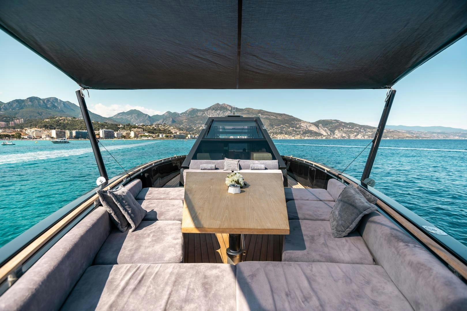 a boat on the water aboard ASH Yacht for Sale