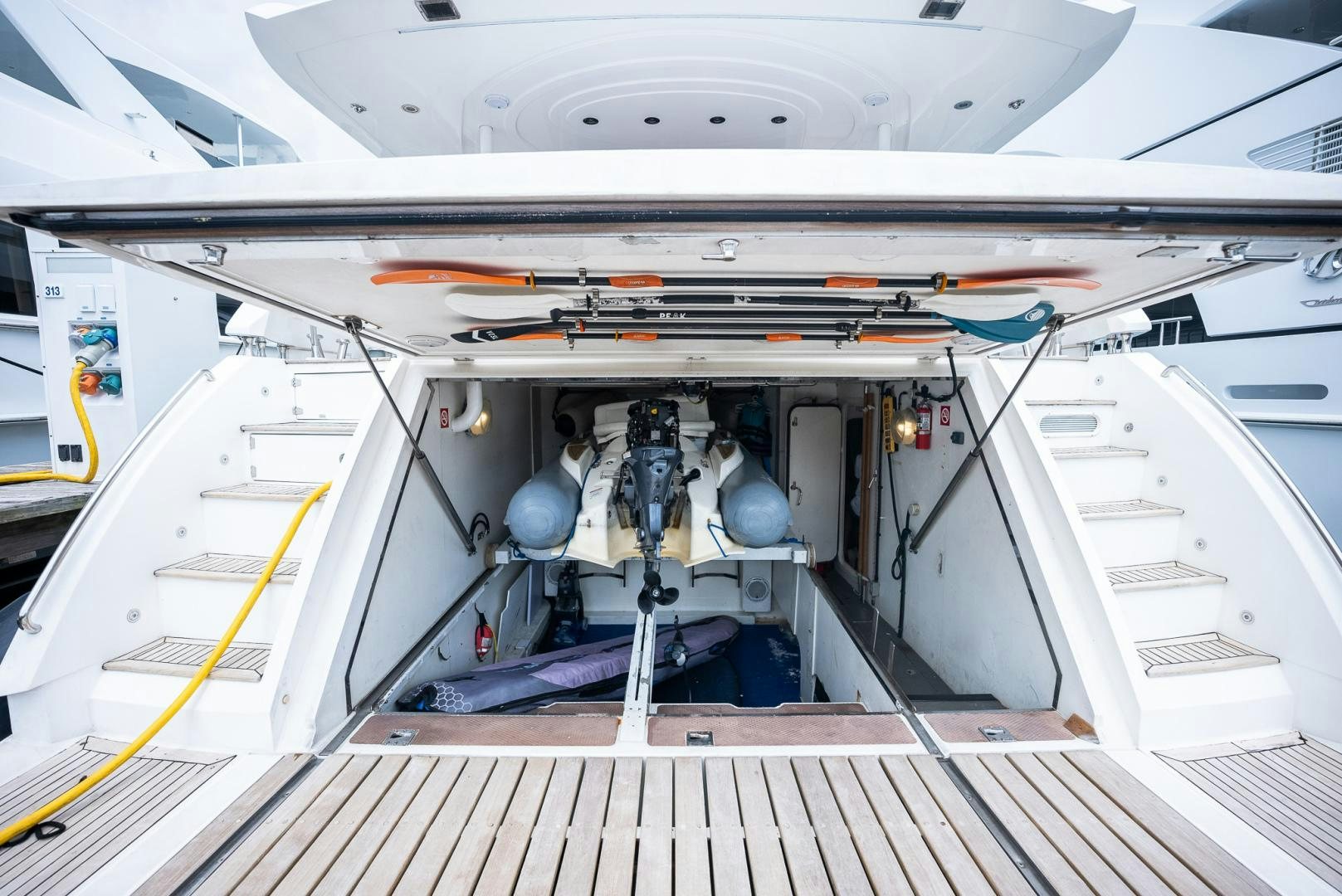 a close-up of a white machine aboard DELFINO Yacht for Sale