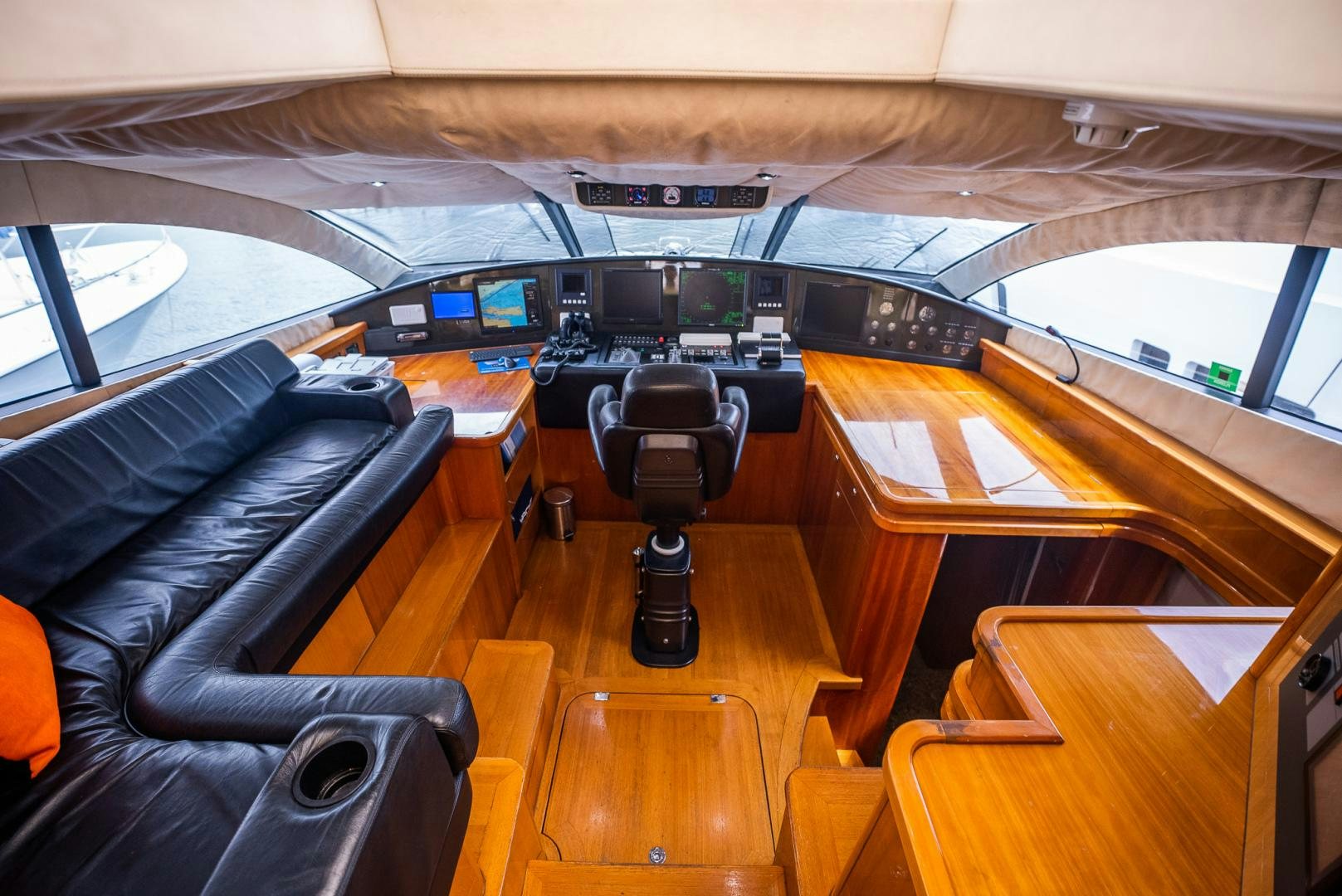 inside of a vehicle aboard DELFINO Yacht for Sale