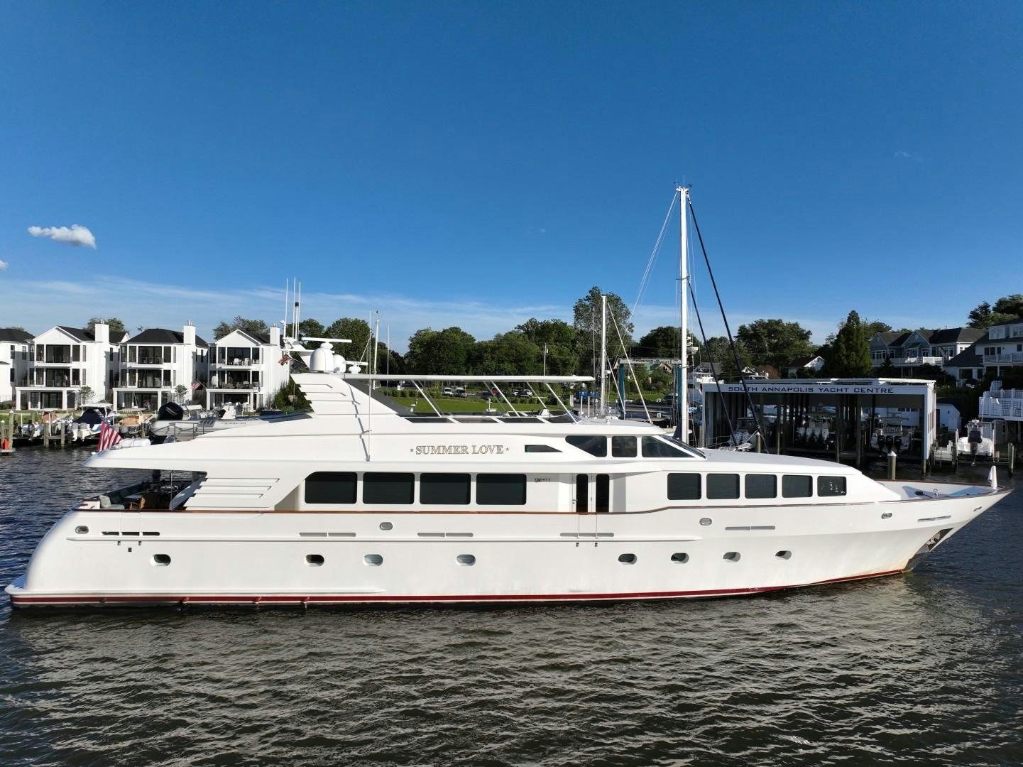 a boat in the water aboard SUMMER LOVE Yacht for Sale