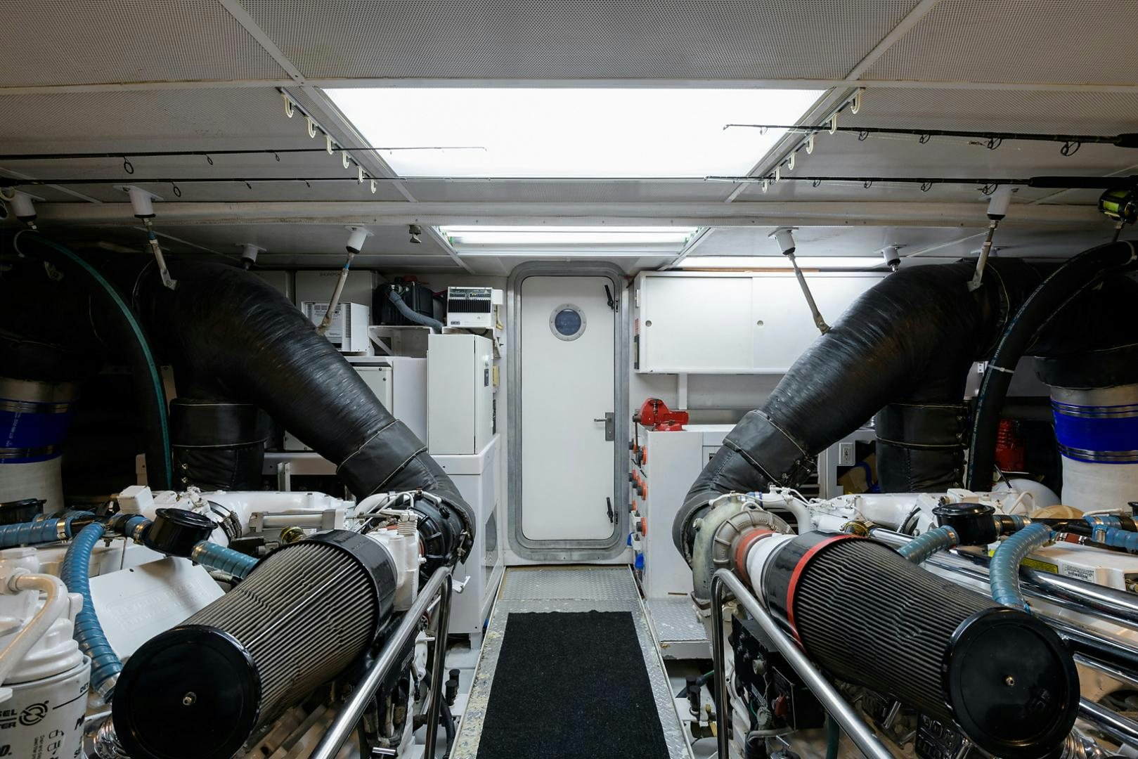 a large industrial machine aboard MY GIRL Yacht for Sale