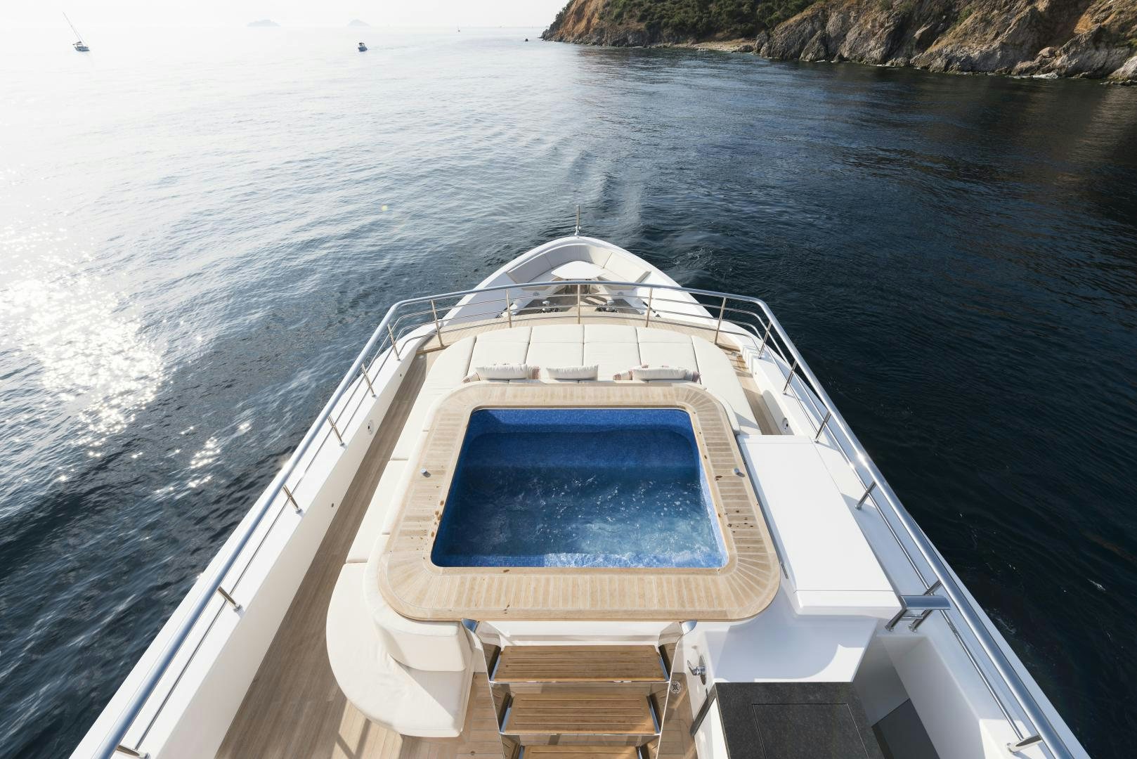 a boat on the water aboard ALFRESCO 125 Yacht for Sale