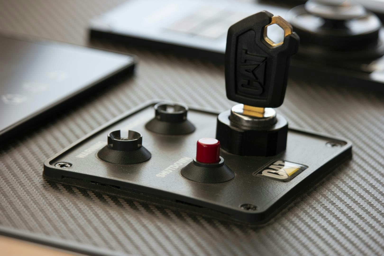 a black and white machine aboard ALFRESCO 125 Yacht for Sale