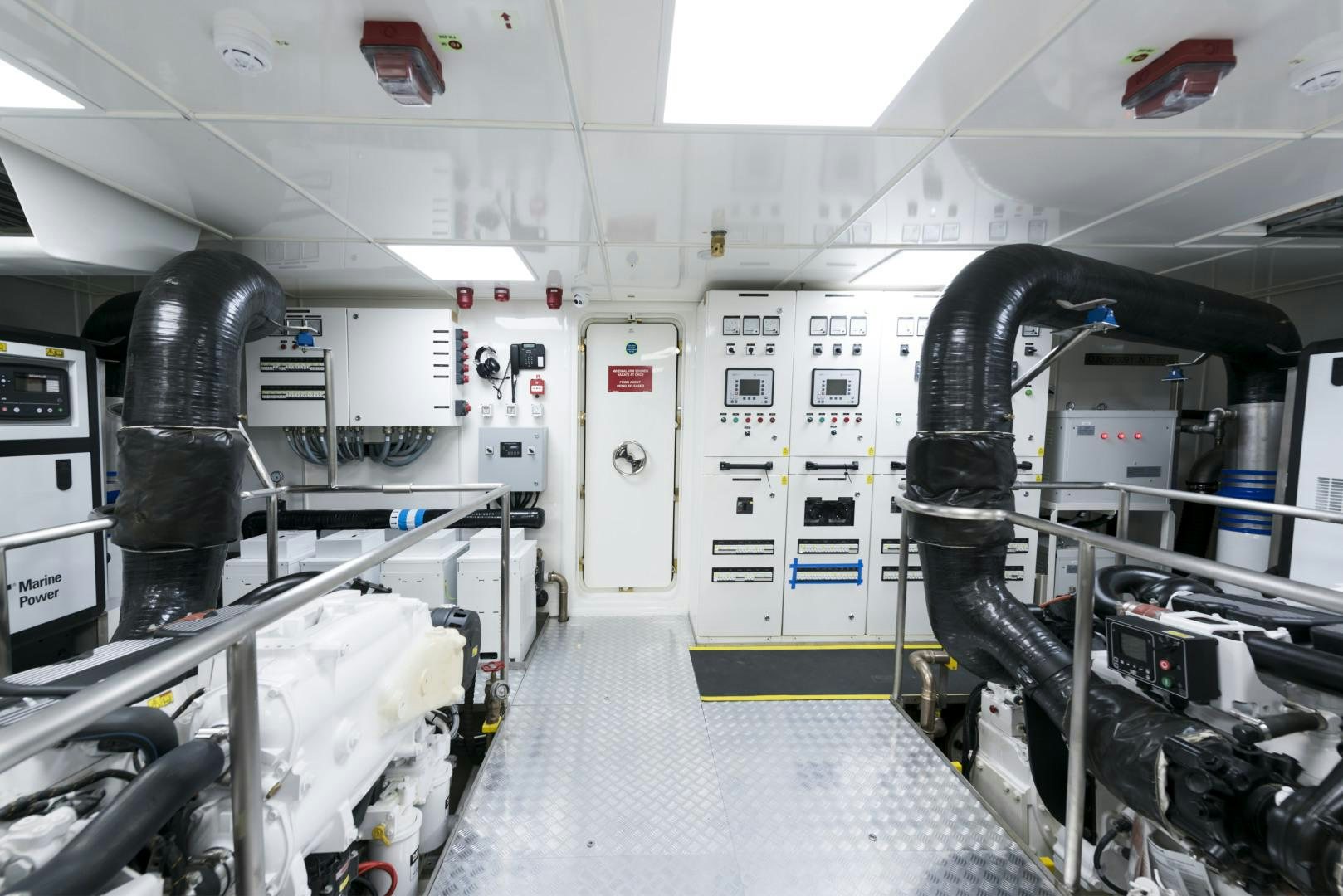 inside of a factory aboard ALFRESCO 125 Yacht for Sale