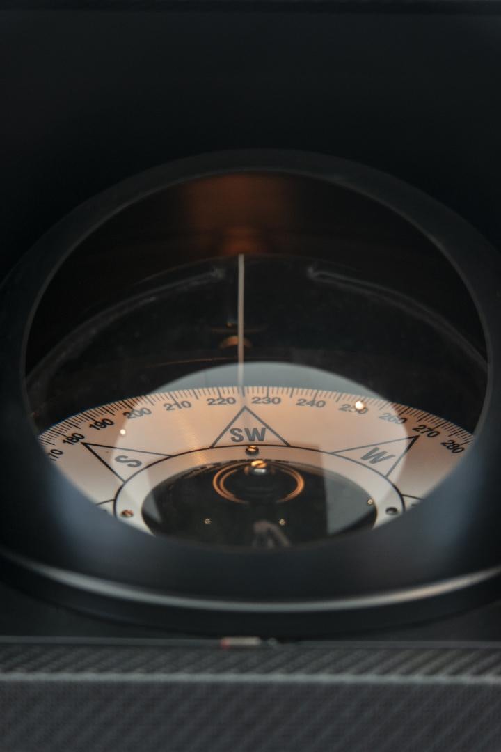 a round object with a light inside aboard ALFRESCO 125 Yacht for Sale