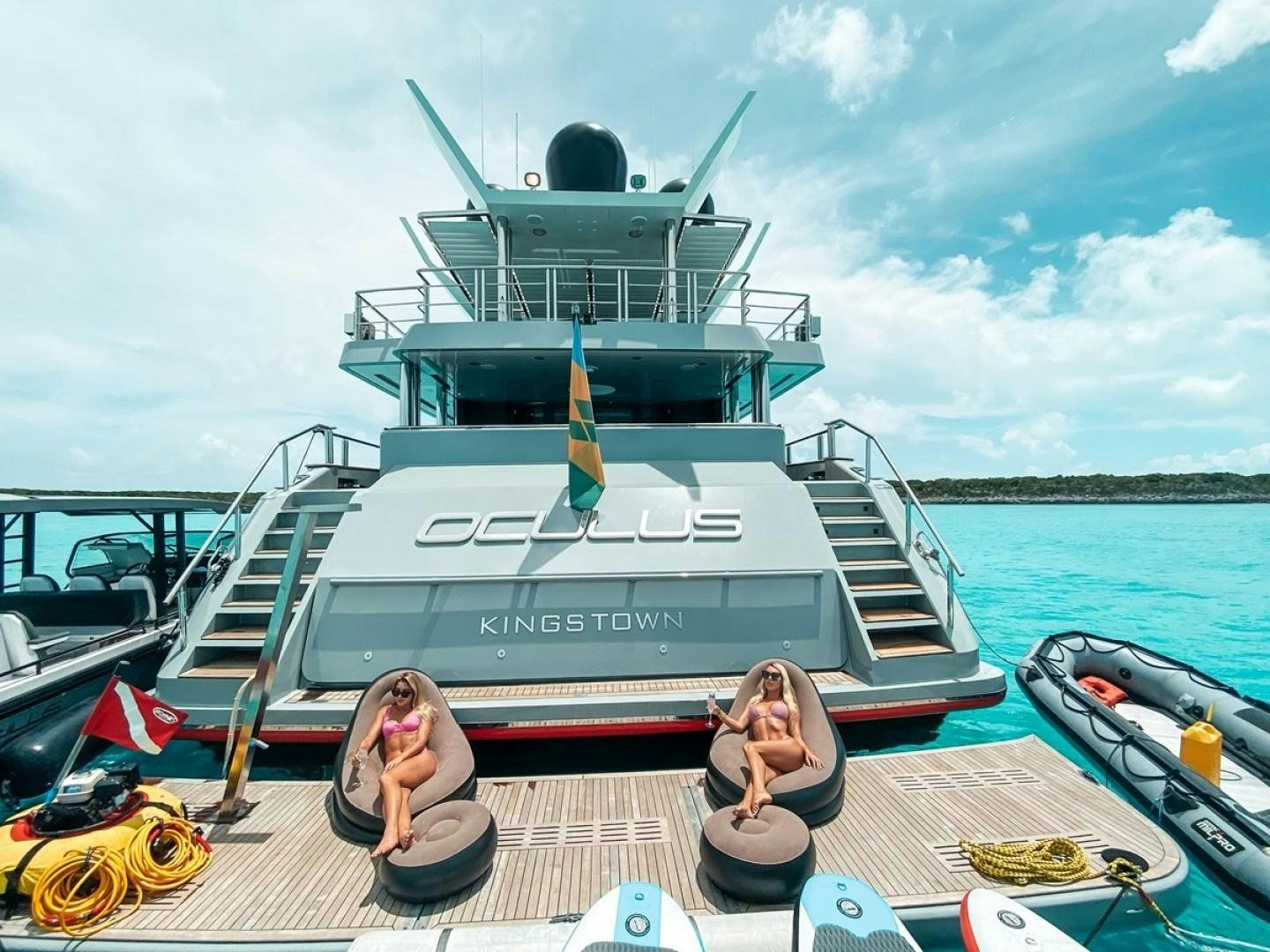 a boat on the water aboard OCULUS Yacht for Sale