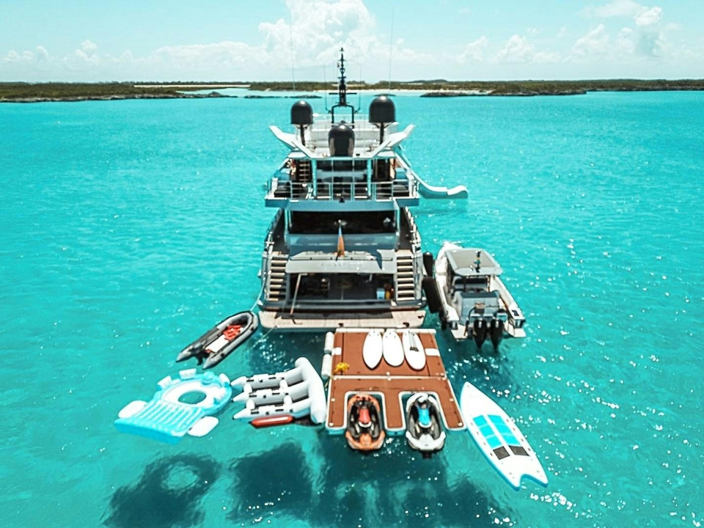 a boat on the water aboard OCULUS Yacht for Sale