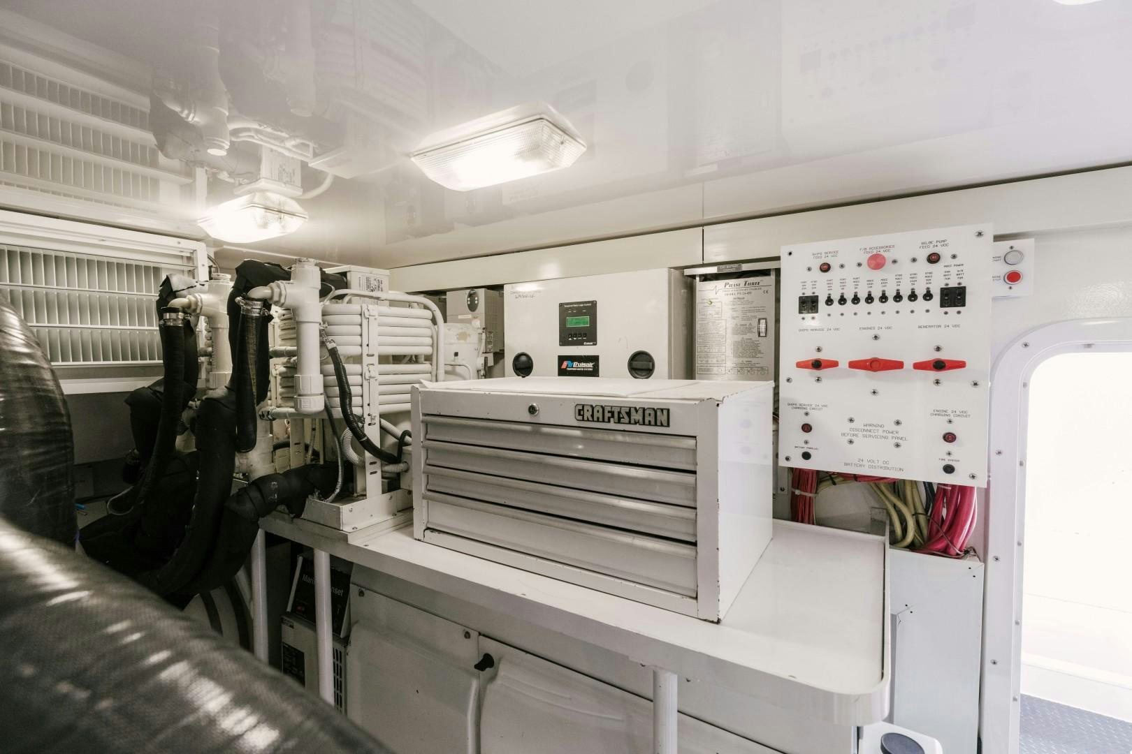 a room with equipment and equipment aboard KICKBACK Yacht for Sale