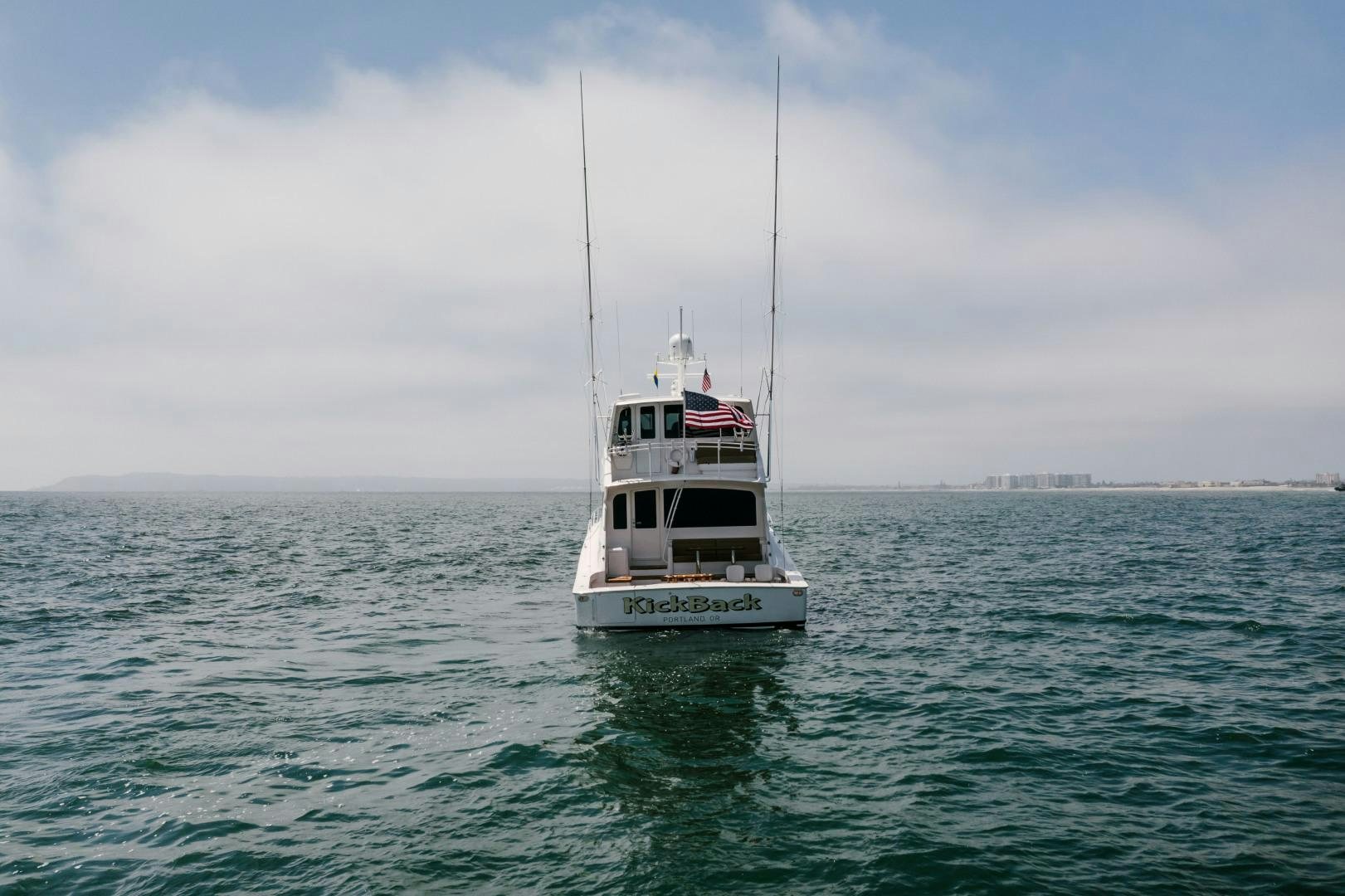 a boat in the water aboard KICKBACK Yacht for Sale
