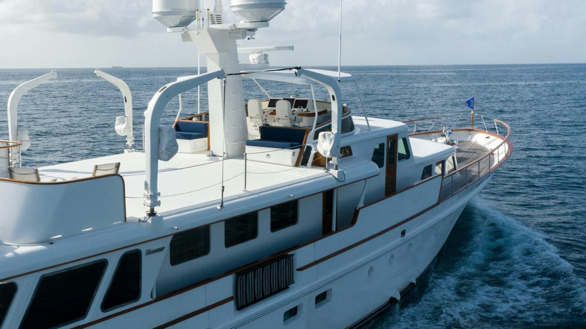 a boat on the water aboard NEREUS Yacht for Sale