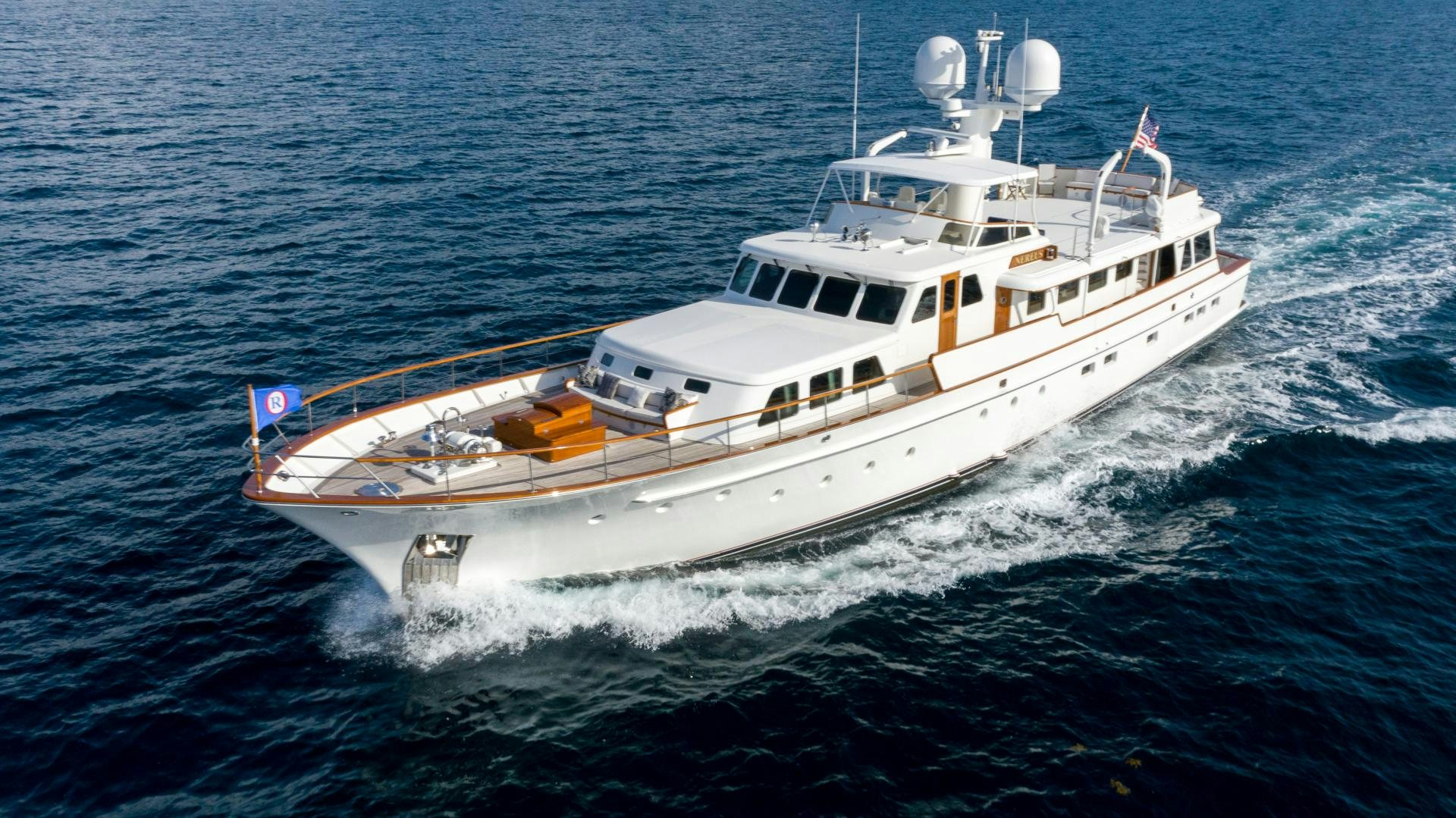 a boat on the water aboard NEREUS Yacht for Sale