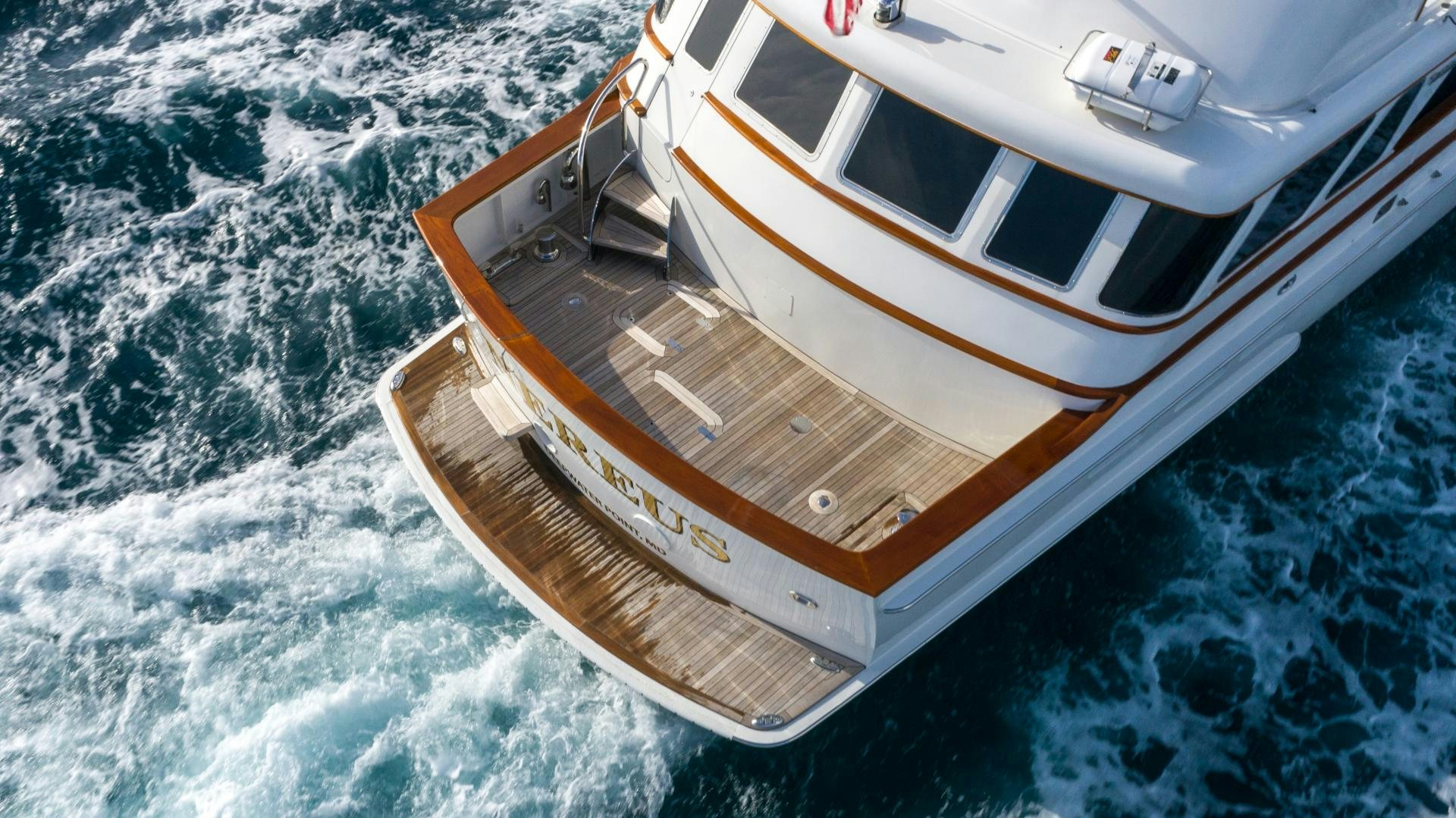 a boat on the water aboard NEREUS Yacht for Sale