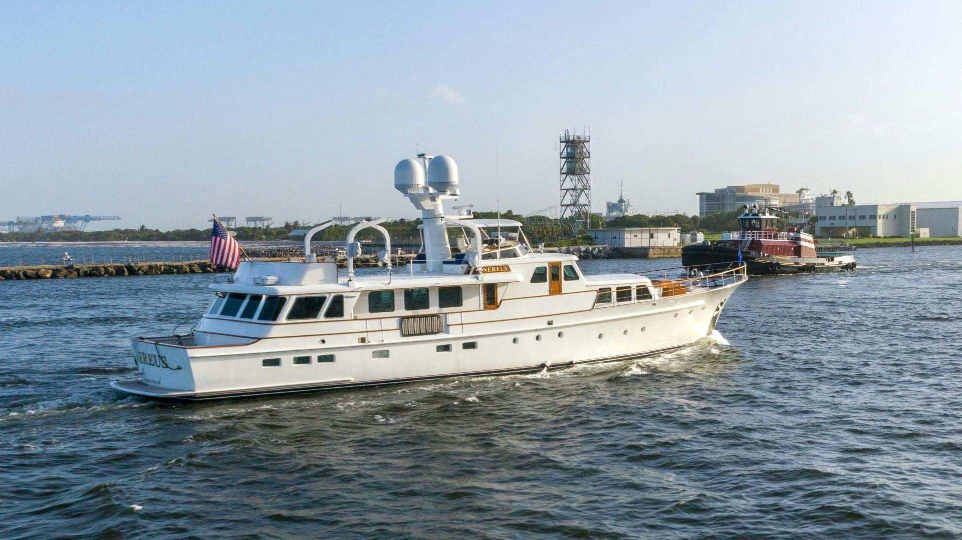 a boat on the water aboard NEREUS Yacht for Sale