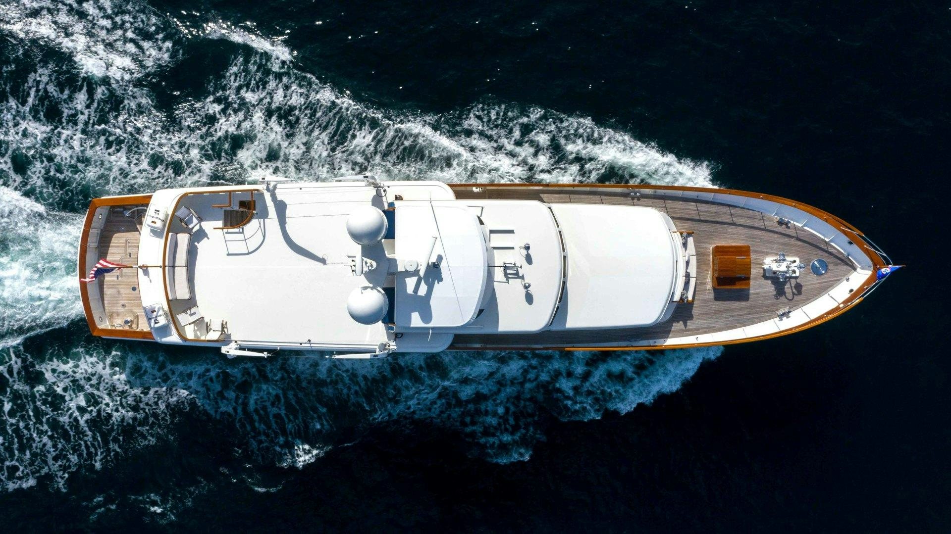 a space ship in space aboard NEREUS Yacht for Sale