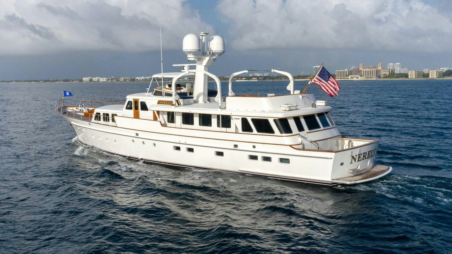 a boat on the water aboard NEREUS Yacht for Sale