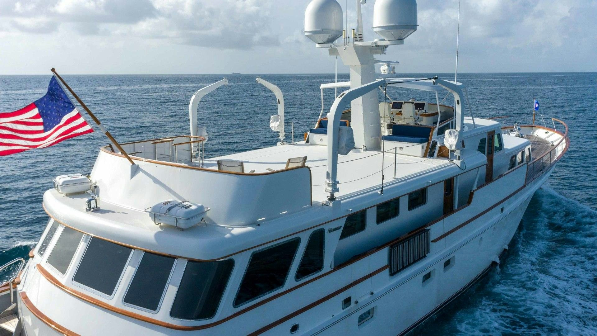 a boat on the water aboard NEREUS Yacht for Sale