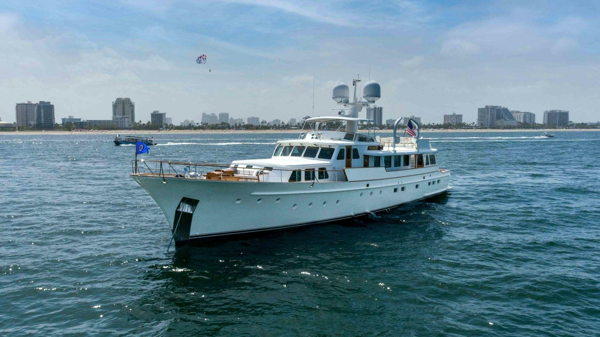 a boat in the water aboard NEREUS Yacht for Sale