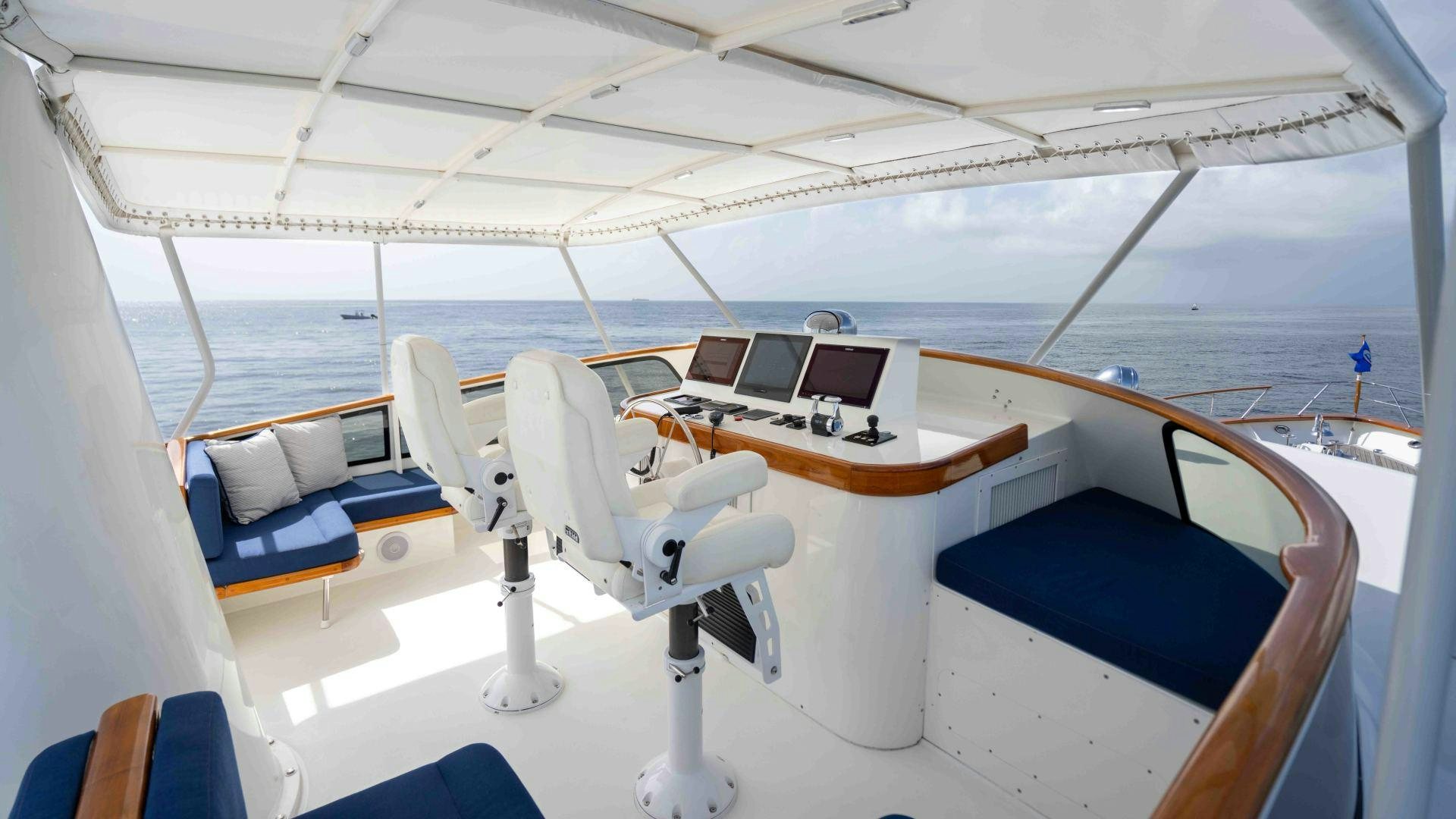 a boat on the water aboard NEREUS Yacht for Sale